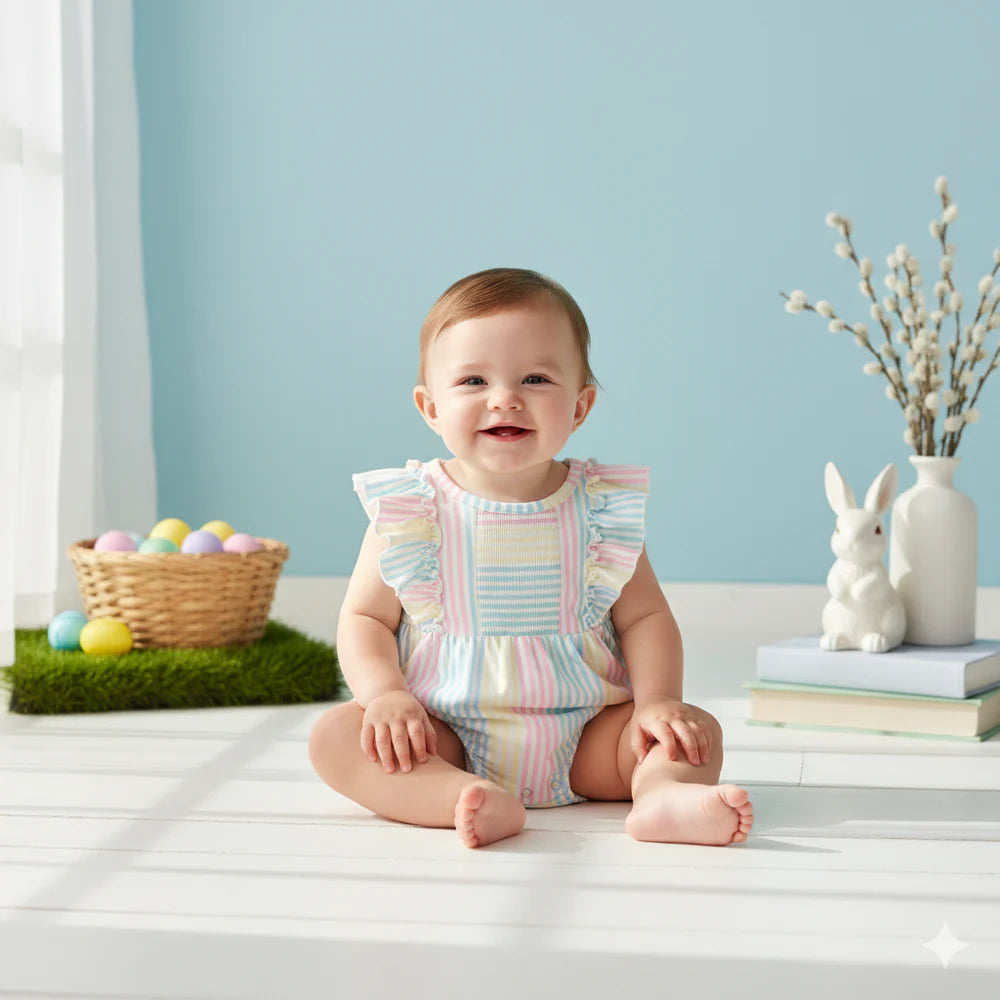 Smocked Spring Romper | Preorder